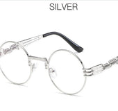 Gold Metal Fashion Steampunk Sunglasses