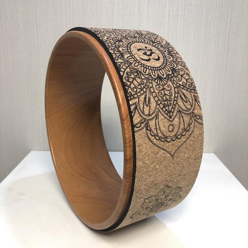 Cork Yoga Wheel Wood
