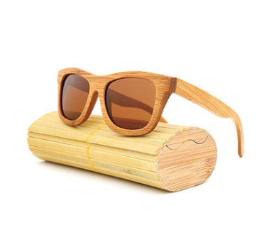 Multicolor bamboo glasses coated sunglasses