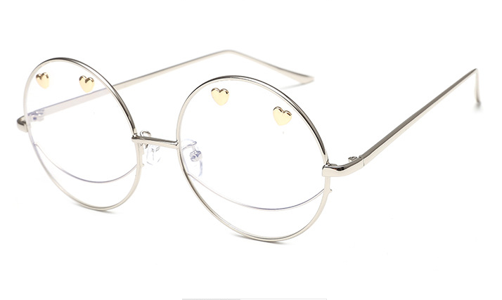 Retro round sunglasses exaggerated styling glasses