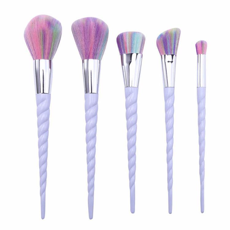 10 seven color spiral pattern make-up brush