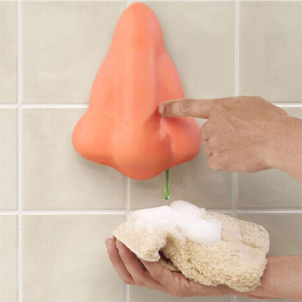 Nose Shape Soap Dispenser/Gel Sanitizer with Suction Hooks