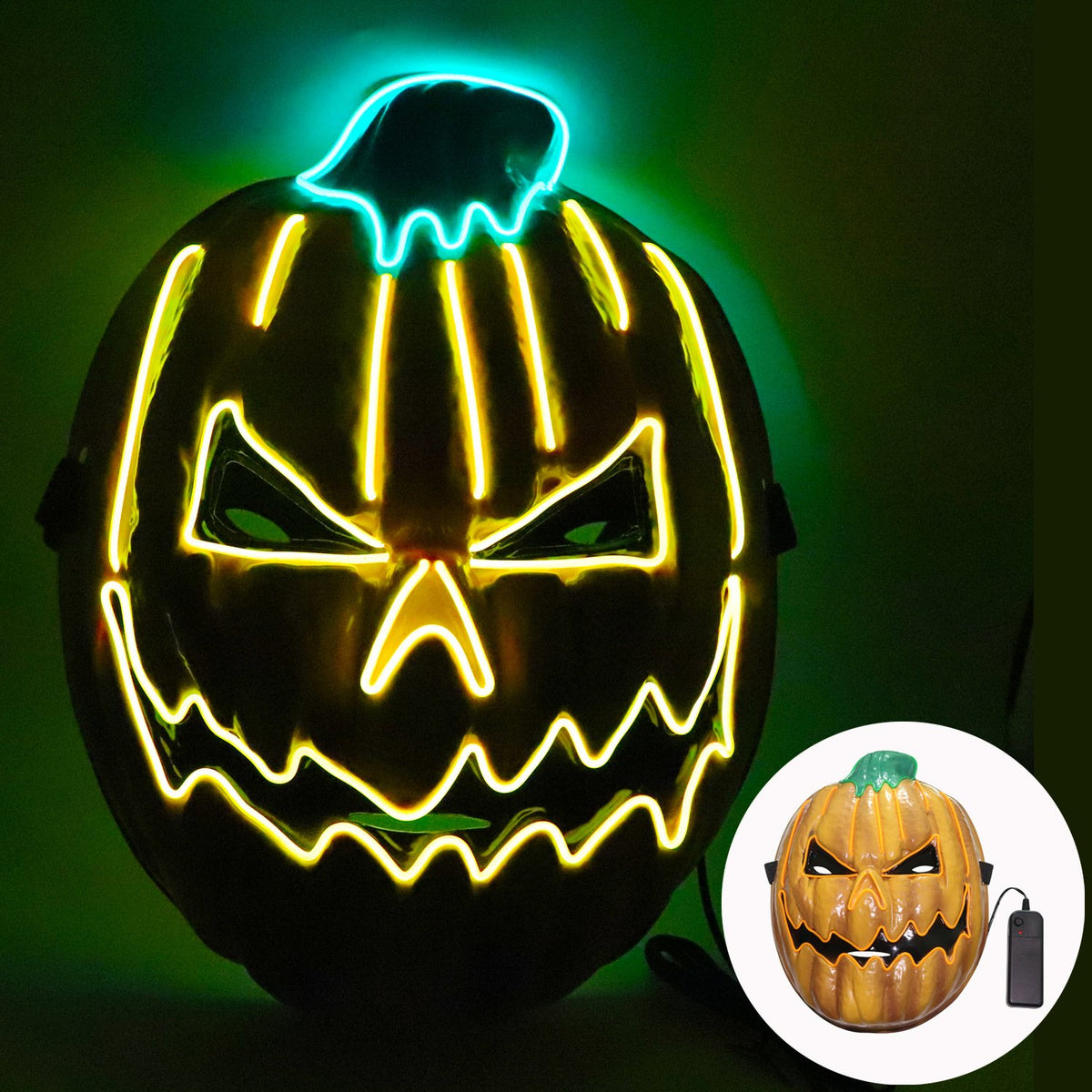 Halloween pumpkin head LED luminous mask