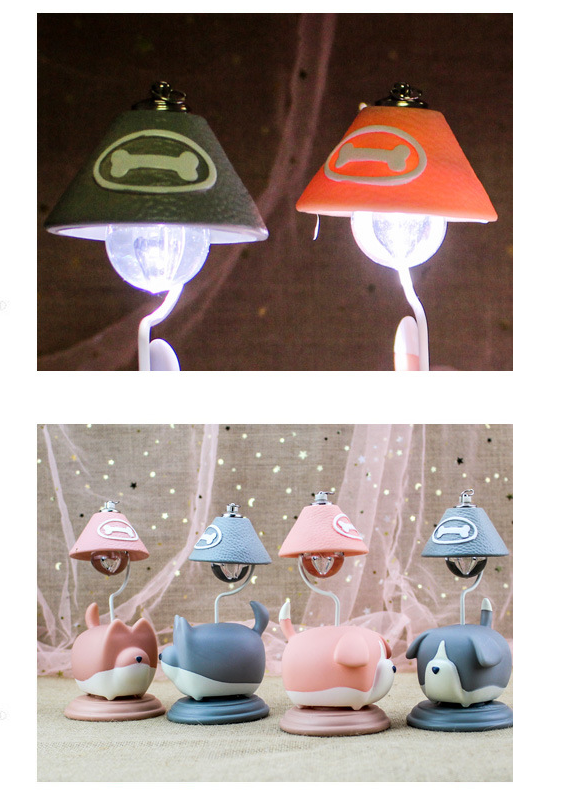Cute tofu dog night light home decoration furnishings living room bedroom children room decoration creative