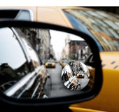 Car borderless small round mirror 360 degree blind spot mirror
