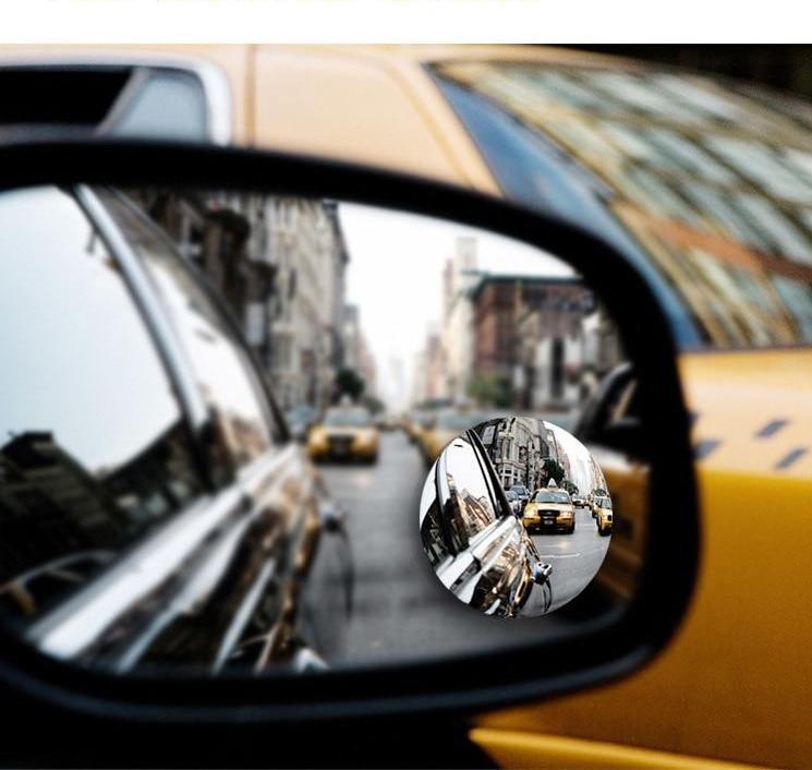 Car borderless small round mirror 360 degree blind spot mirror