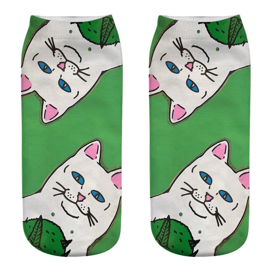 Funny Kawaii Elastic Pink Socks