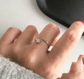 Heart wave ring