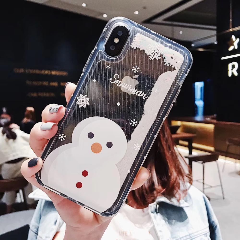 Snowflakes Sands Mobile Shell Christmas