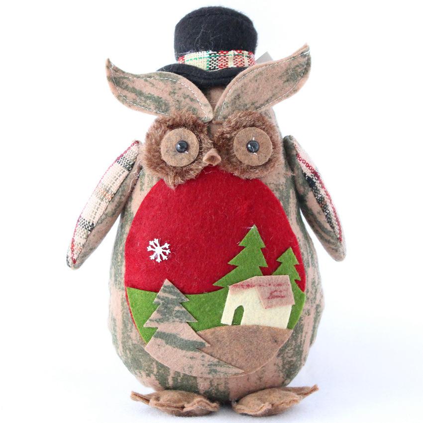 Christmas Decorations Creative Christmas Decorations Christmas Doll Owl Figure Christmas Decorations