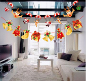 Christmas ornament cartoon hanging flag