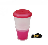 Cereal Portátil Con Cuchara Plegable