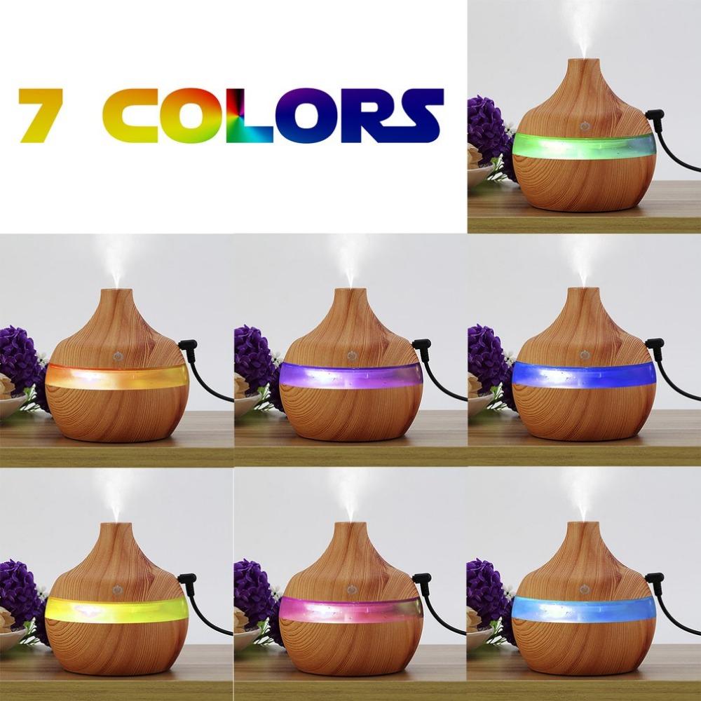 Wood Grain Aromatherapy USB Humidifier
