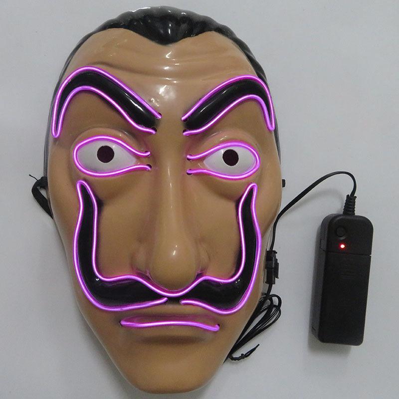 Scary glowing mask halloween