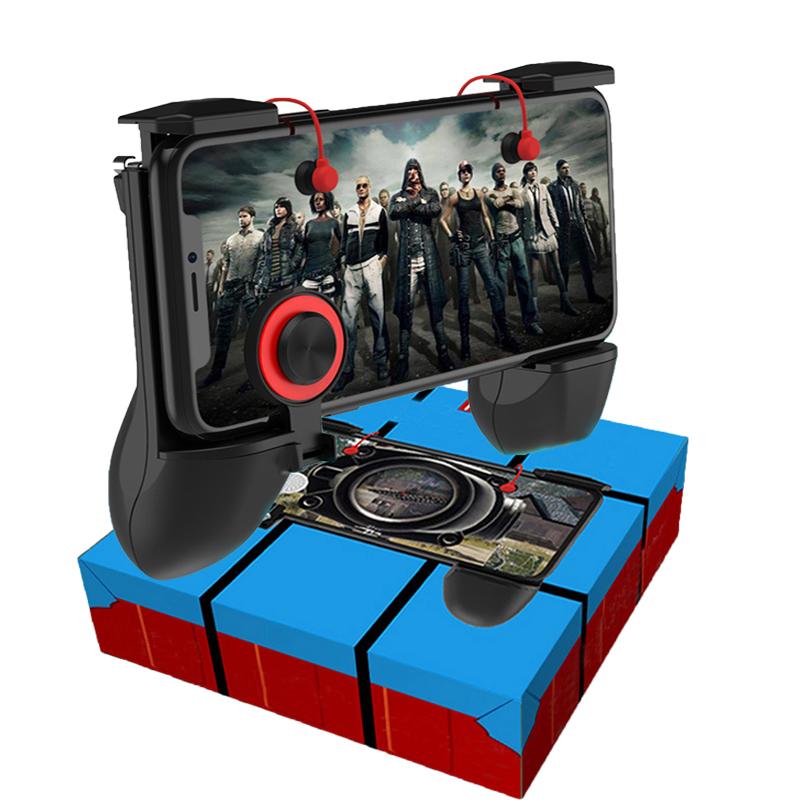 3 in 1 PUBG Game Fire Button AimEat Chicken Artifact MV Handle Auxiliary Game Jedi Survival Stimulate Battlefield King Glory Walking Artifact Set Key Smart Phone Trigger R1 L1 Shooter Gampads PUBG Mobile Gaming Handle Shooter Controller (China)