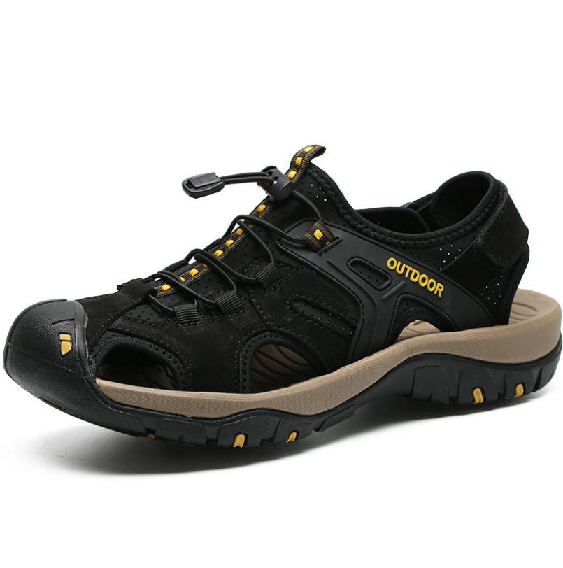 Cross-border large size men's shoes 2020 summer Baotou defense Outdoor sandals men's 38 yards 47 Korean version of dual-use beach shoes
