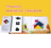 Educational toys wooden magnetic jigsaw puzzle