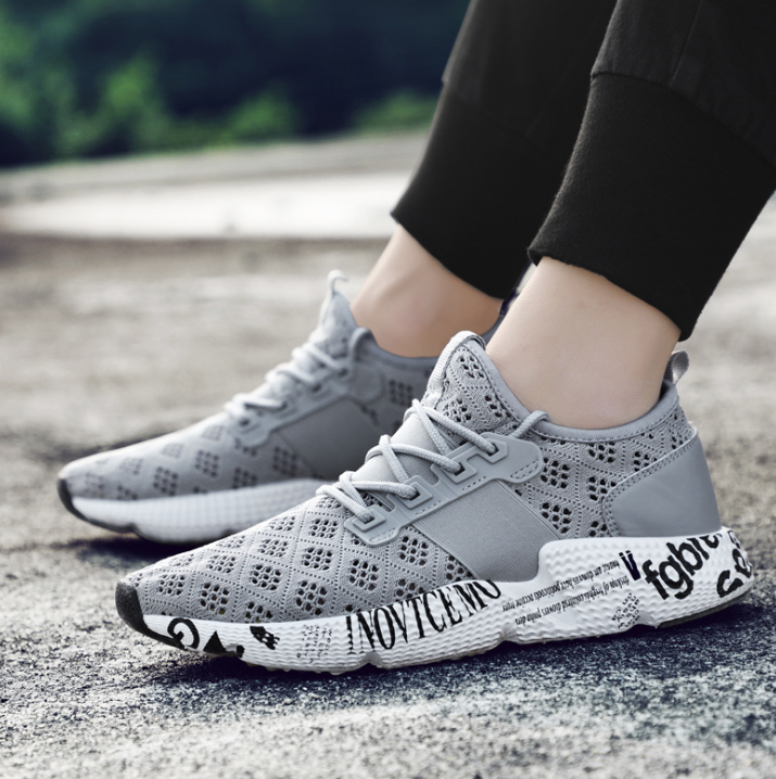 n Running Shoes for Men Trainers Telescopic rope Soft Bottom Mesh Sneakers Shoes Men