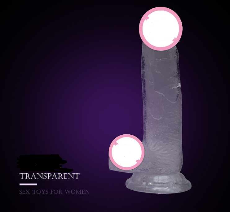 Female simulation penis suction cup Roman Emperor Color crystal masturbation transparent dildo adult sex products
