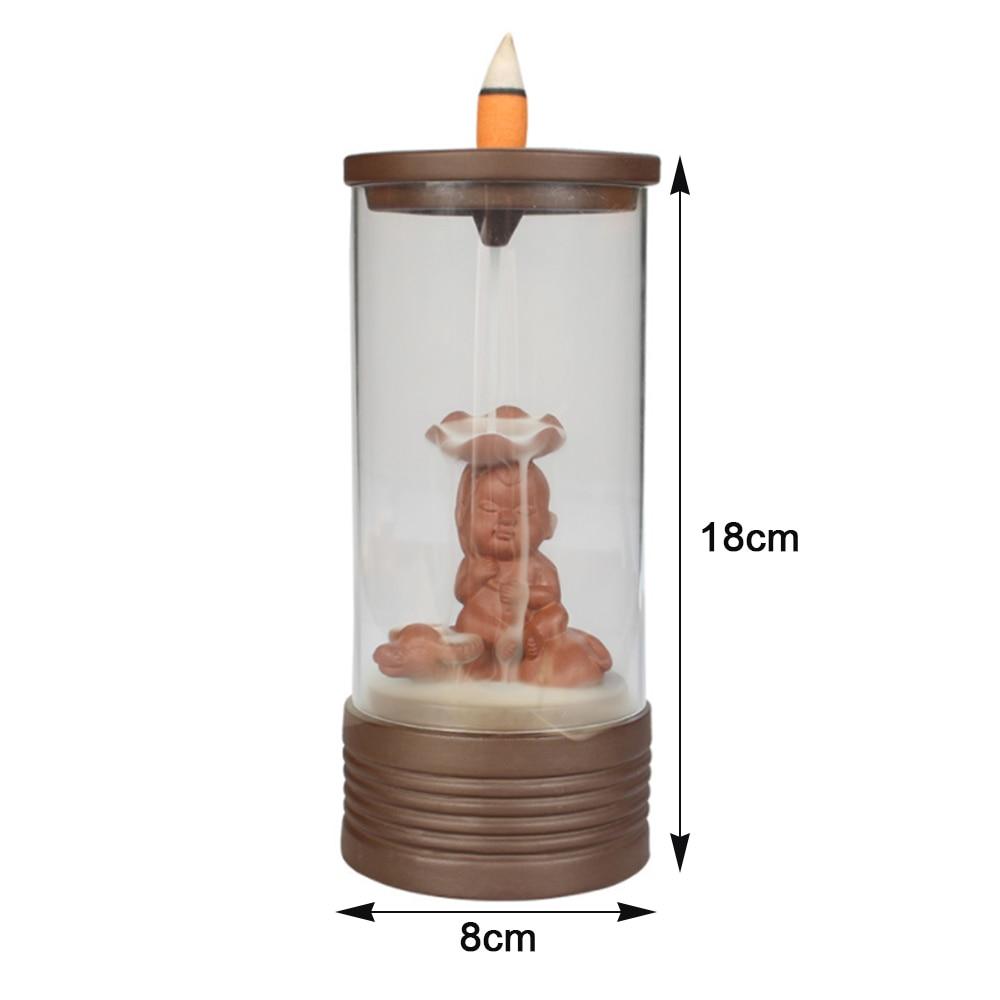 Auspicious Dragon Smoke Backflow Incense Burner Glass