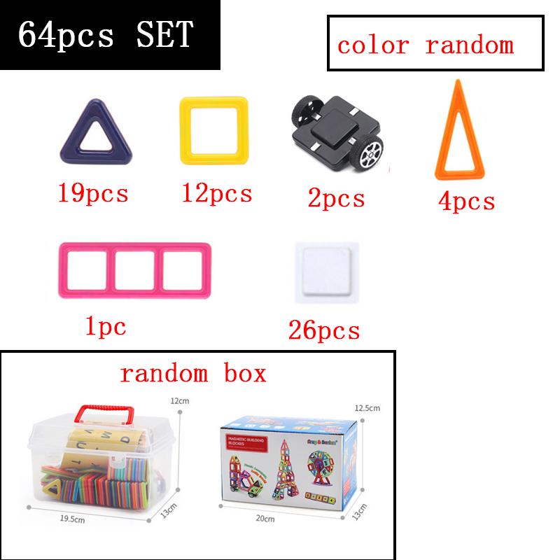 Magnetic piece building blocks