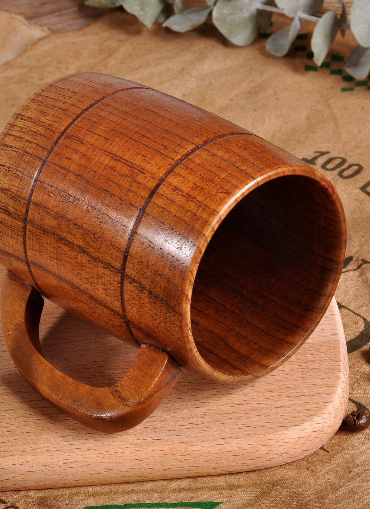 Beer wooden mug