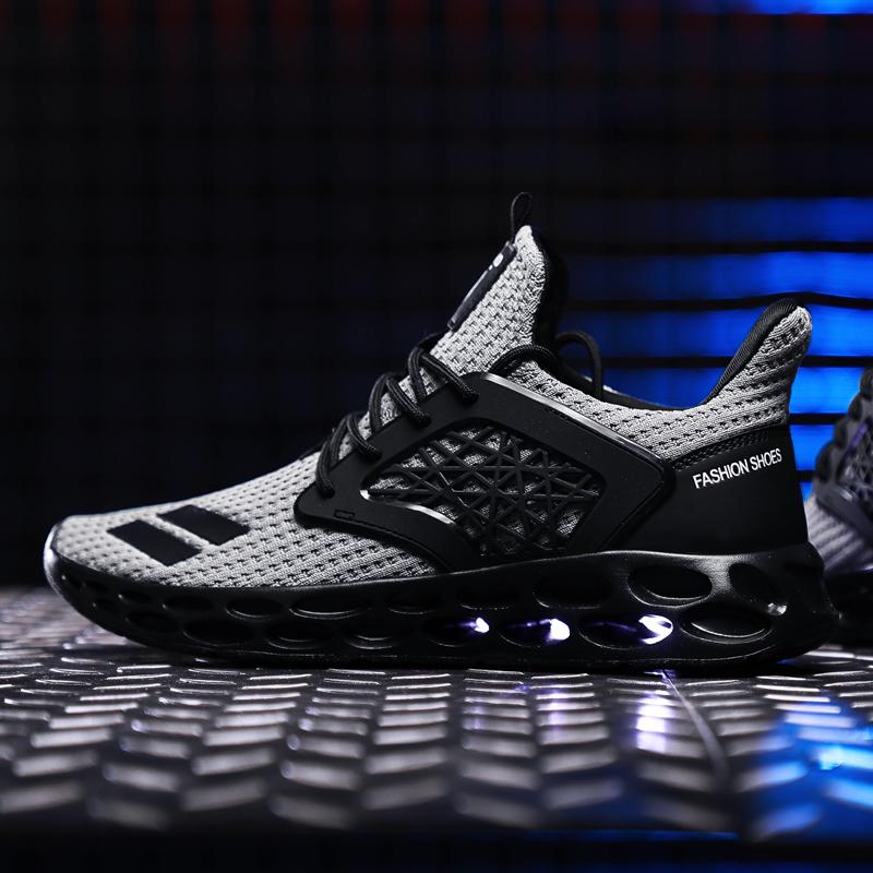 Men's sports shoes flying woven