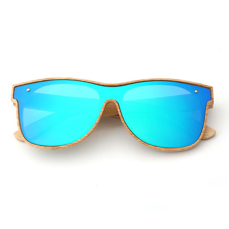 Unisex Full Bamboo Frame Polarized Sunglasses UV400