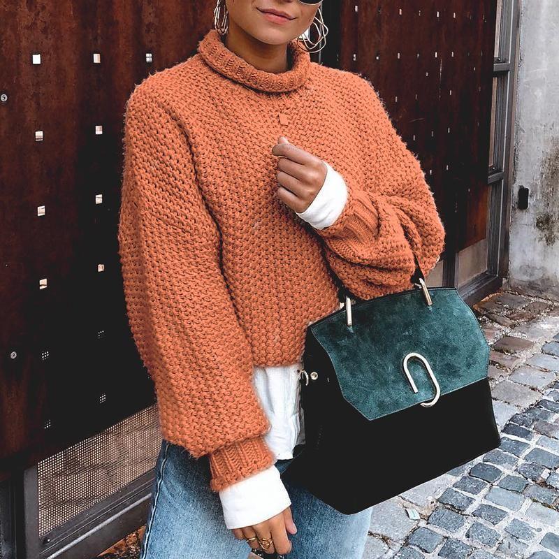 Turtle collar sweater