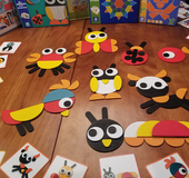 20 ilustrations Kids educational toy montessori learning resouces animal puzzle