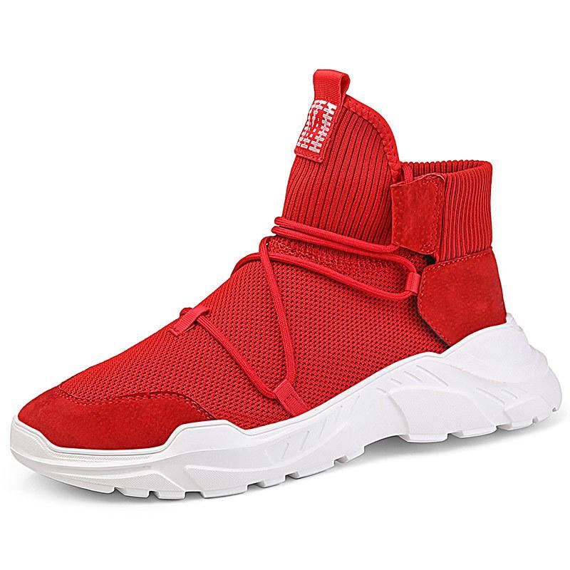 Flying woven sports shoes