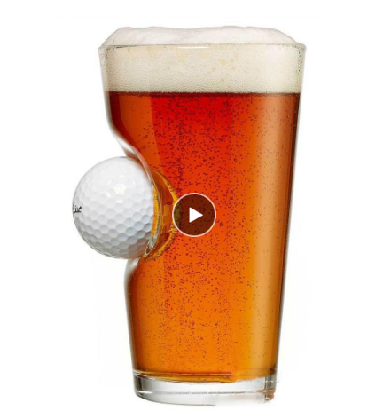 Golf Ball Beer Glass