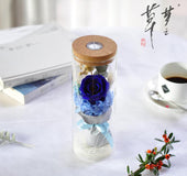 Eternal Roses Drifting Bottles Wishing Bottles Colorful Lights 38 Sections Gifts Creative Birthday Glass Cover