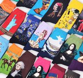 art pattern socks