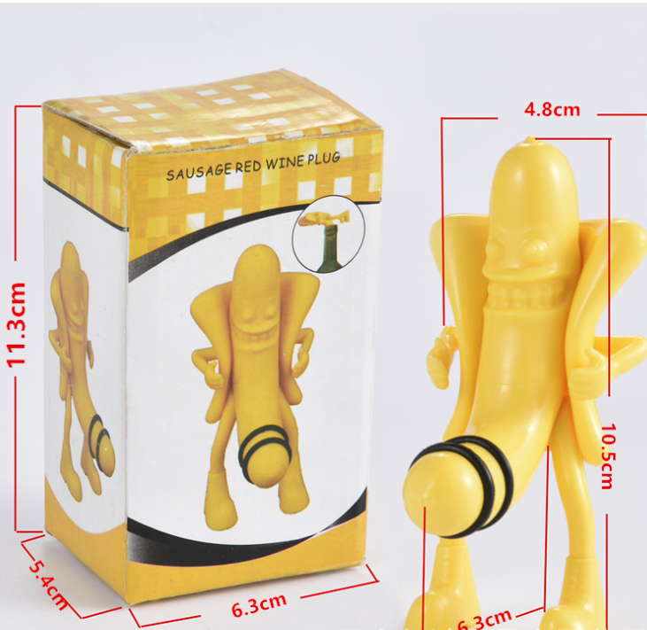 Creative banana wine stopper