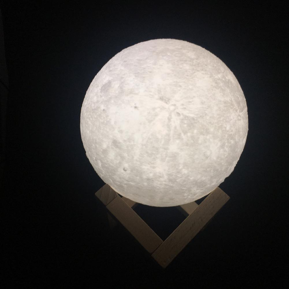 Rechargeable 3D Print Moon Lamp Custom