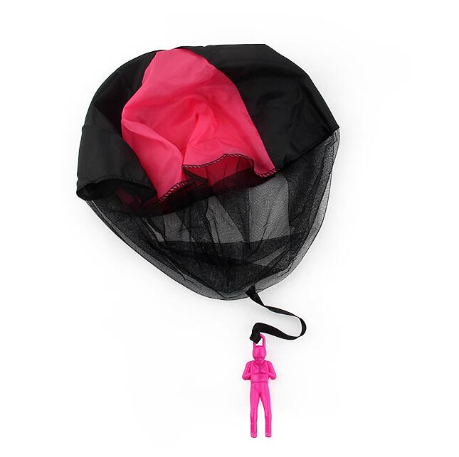 Children's hand throw parachute toy soldier parachute outdoor children's toy bucket