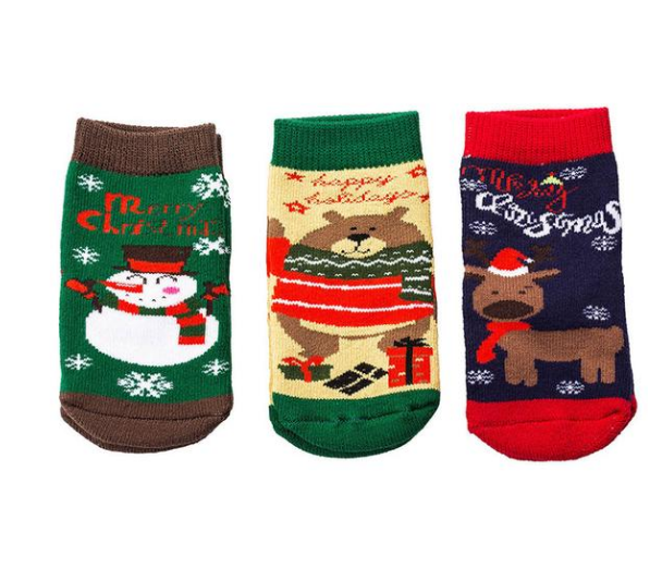 Children's Christmas Socks Thicken Cartoon Baby Socks Children's Cotton Socks