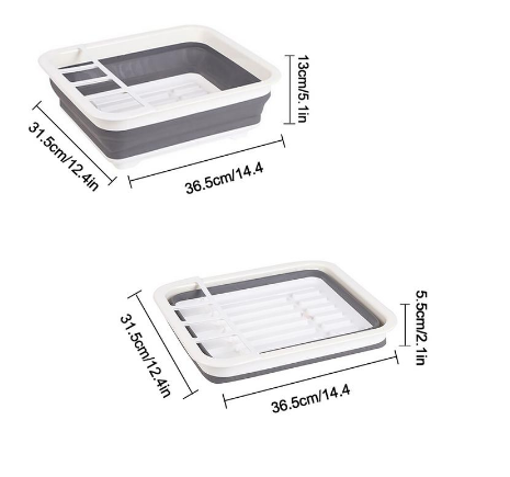 Escurridor de platos de cocina plegable