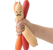 New unique stress relief toys make fun of sausage squeeze whole person toys creative gifts