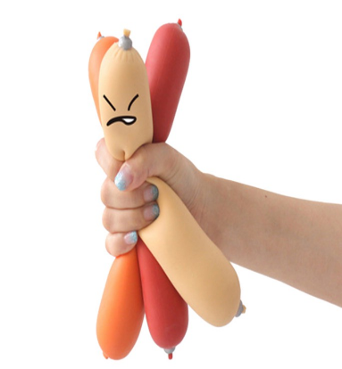 New unique stress relief toys make fun of sausage squeeze whole person toys creative gifts