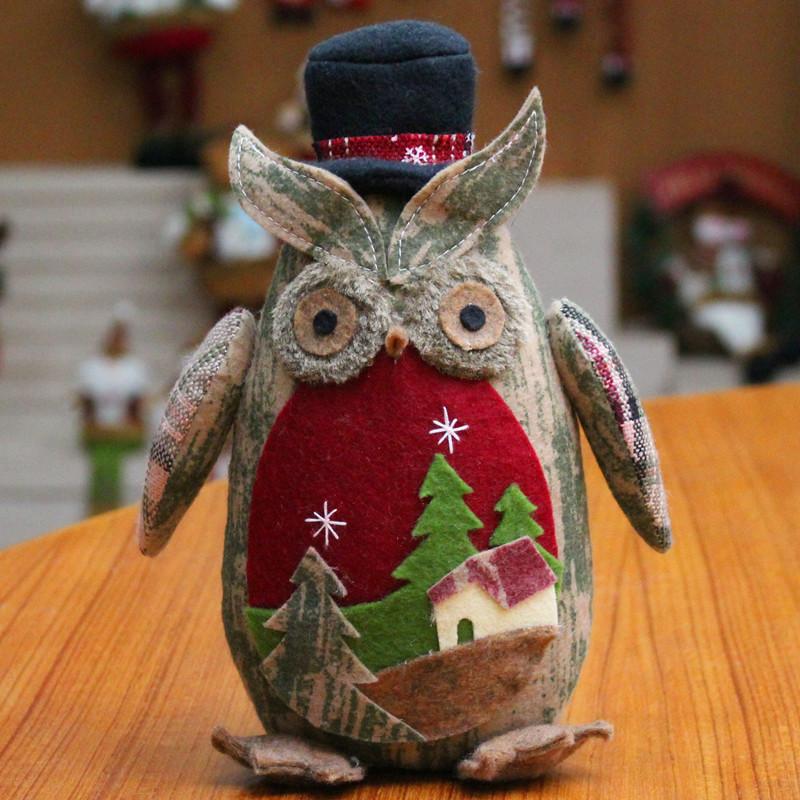 Christmas Decorations Creative Christmas Decorations Christmas Doll Owl Figure Christmas Decorations