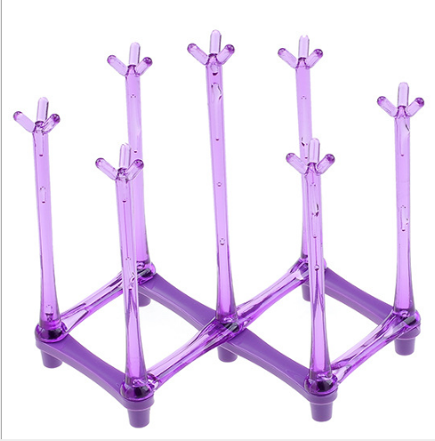 Creative stretch multi-displacement cup holder plastic cup holder glass cup storage rack upside down
