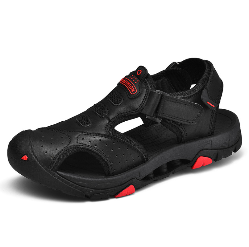 Cross-border large size men's shoes 2020 summer Baotou defense Outdoor sandals men's 38 yards 47 Korean version of dual-use beach shoes