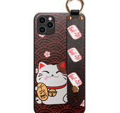 Lucky Cat   with Hand Strap and Key Chain  | IPhone