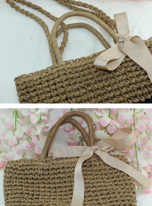 New straw bag shoulder portable handbags beach