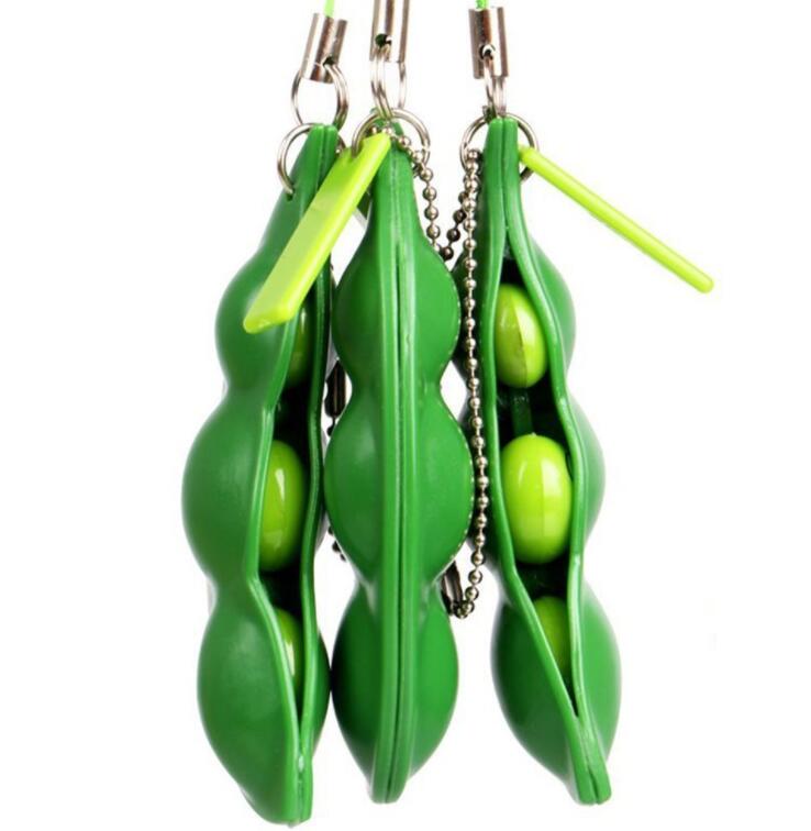 1 PC Hot Beans Fun Beans Squishy Kid Toys Pendants Anti Stress Ball Squeeze Funny Gadgets Children Toys Gift