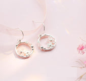 Cherry Blossom Loop Earrings