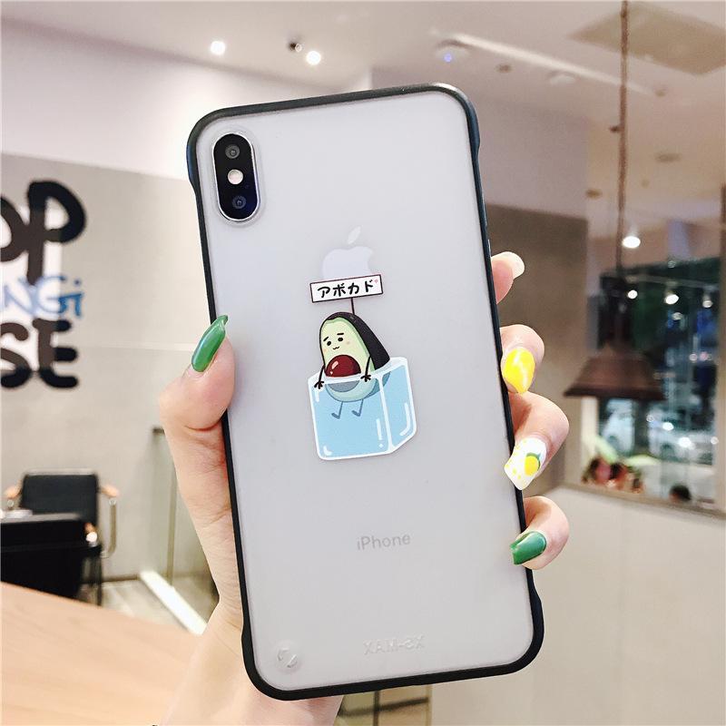 Acrylic borderless avocado cartoon dinosaur  | IPhone