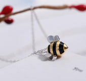 Korean fashion cute bee exquisite creative female personality pendant necklace
